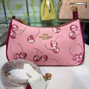 teri shoulder bag with cherry print